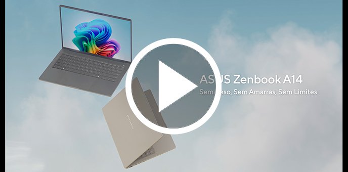 Notebook ASUS Zenbook A14 OLED Snapdragon | KaBuM!