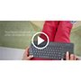 Teclado sem fio Logitech K400 Plus TV com Touchpad Integrado, Conexão USB Unifying e Layout ABNT2 - 920-007125