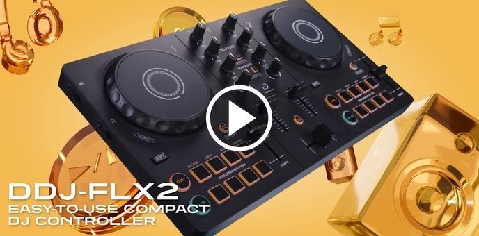 Controlador DJ Pioneer DDJ-FLX2, 2 Canais | KaBuM!