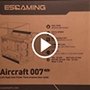 Gabinete Gamer Esgaming Aircredt 007, Mid Tower, M-ATX, Frontal e Lateral em Vidro Temperado, Sem Fans, Preto - Aircraft 007-BK